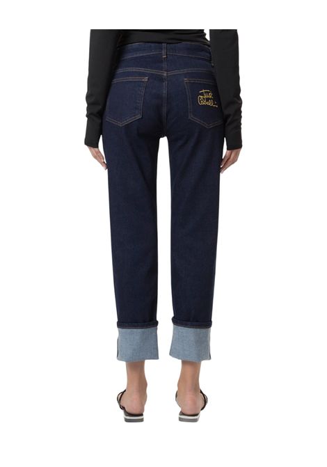 Jeans con logo ricamato al taschino JUST CAVALLI | Pantaloni | 78PAB5L1 CDWFR904
